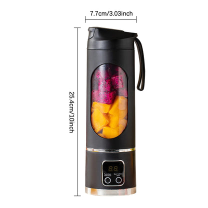 Portable USB Rechargeable Personal Blender & Juicer Combo | Compact Smoothie Maker for Shakes & Smoothies | Cordless Single-Serve Kitchen Appliance for Home, Gym & Travel