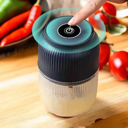 Electric Food Shredder and Mini Meat Grinder - USB Rechargeable Kitchen Gadget for Garlic Puree, Minced Meat, Vegetables, and More