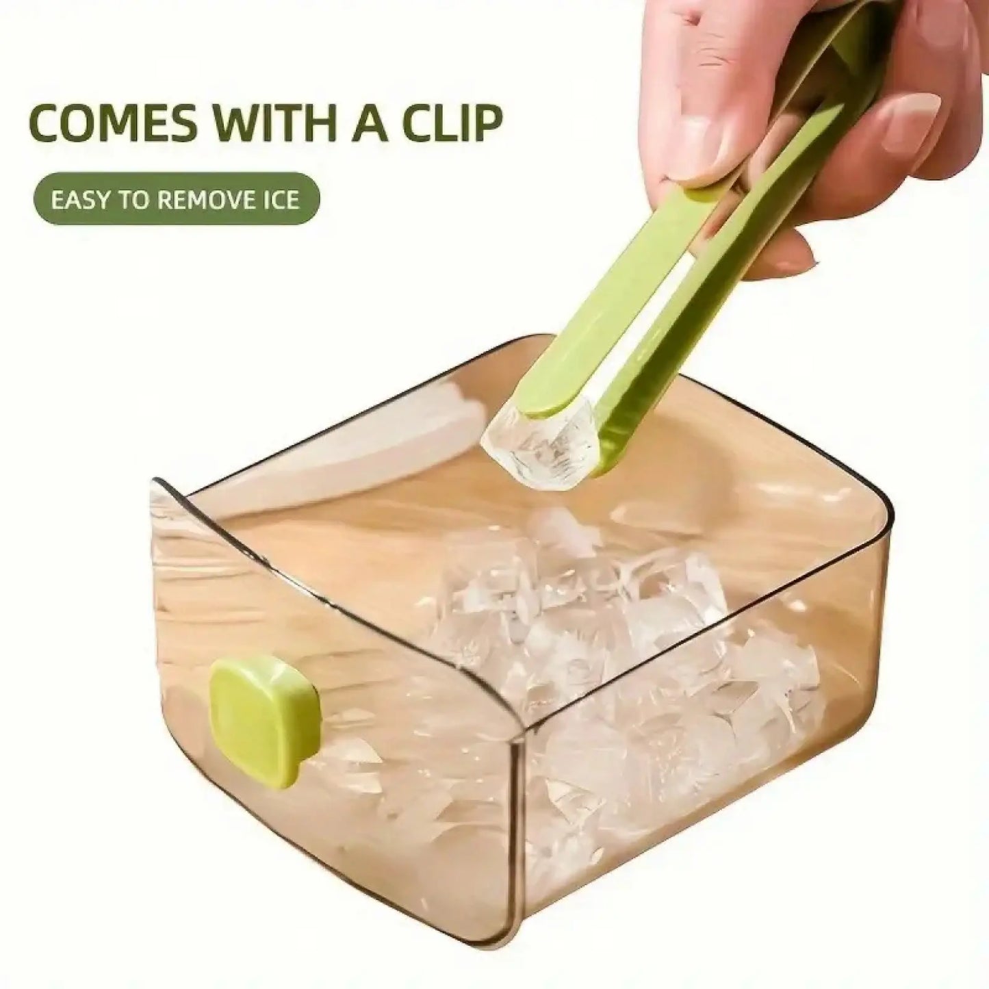 Double-Layer 48-Compartment Ice Cube Tray with Easy-Press Lid | Silicone Ice Maker Mold & Large Storage Bin Combo | Food-Grade Durable Organizer for Cocktails, Whiskey & Summer Drinks