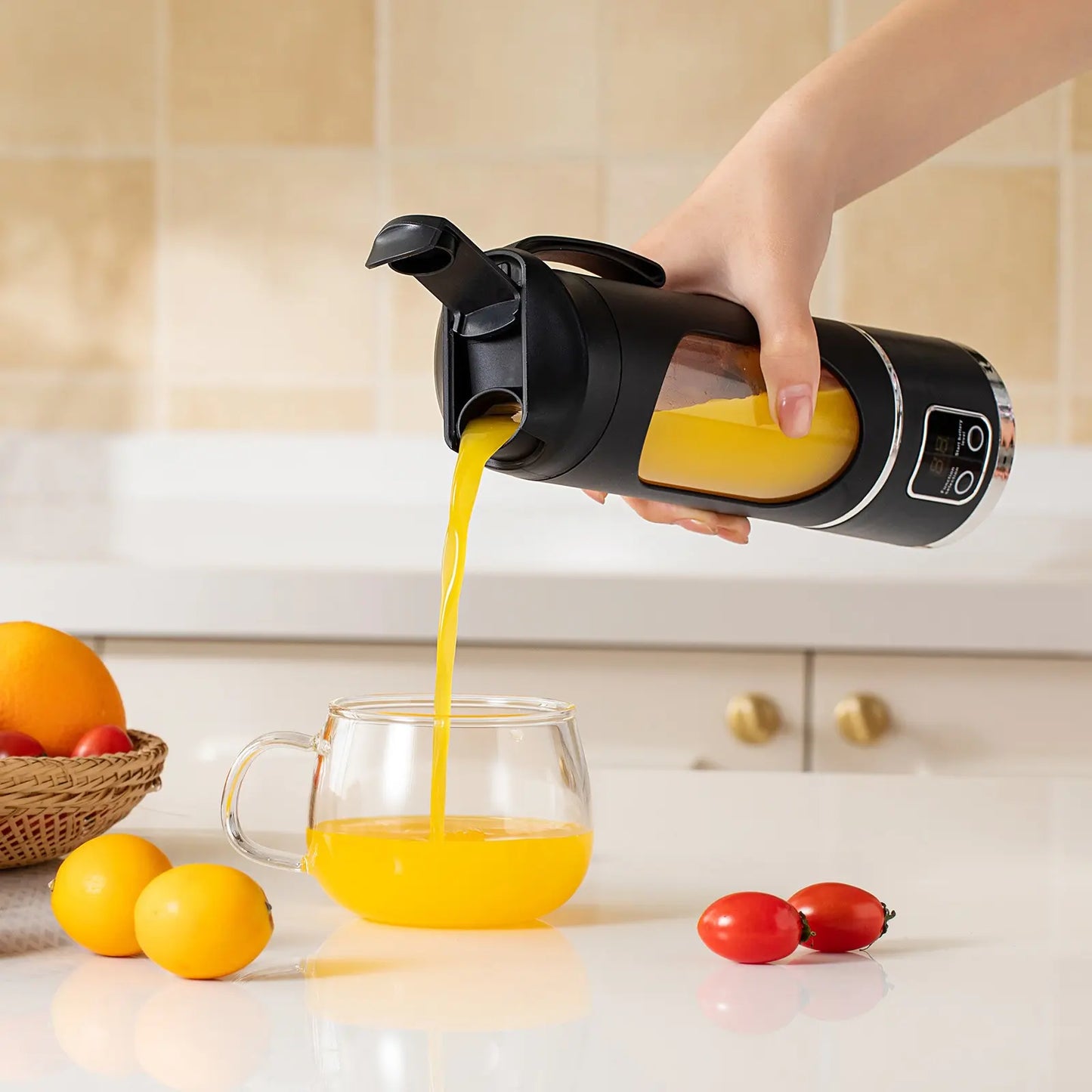 Portable USB Rechargeable Personal Blender & Juicer Combo | Compact Smoothie Maker for Shakes & Smoothies | Cordless Single-Serve Kitchen Appliance for Home, Gym & Travel