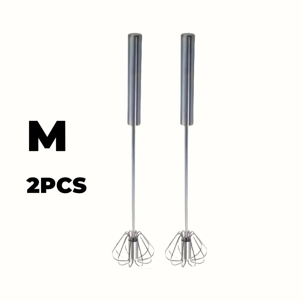 Stainless Steel Egg Beater Durable Semi-Automatic Mixer for Effortless Egg Cream Mixing Stirring and Beating for Kitchen Baking