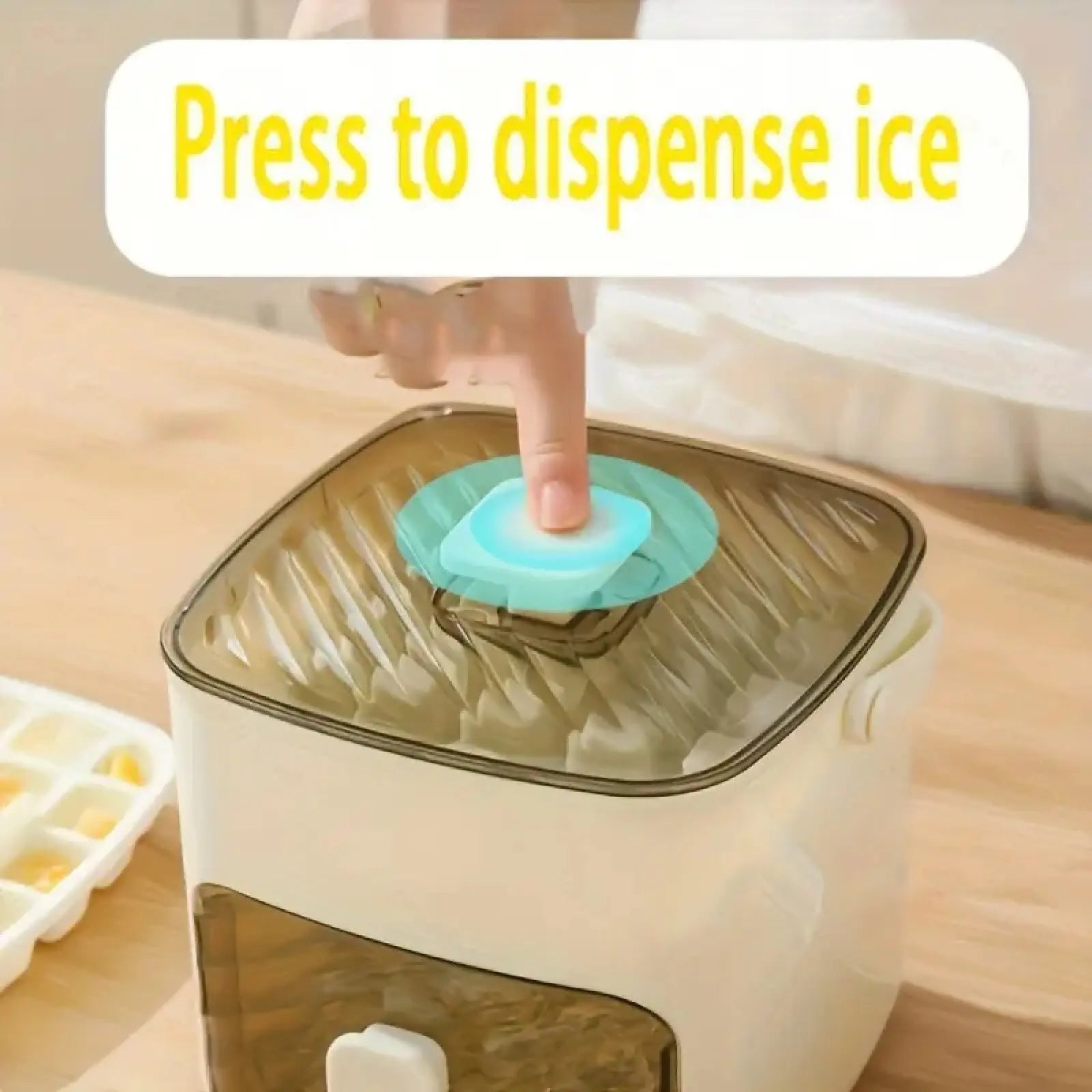 Double-Layer 48-Compartment Ice Cube Tray with Easy-Press Lid | Silicone Ice Maker Mold & Large Storage Bin Combo | Food-Grade Durable Organizer for Cocktails, Whiskey & Summer Drinks